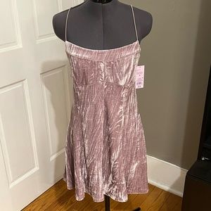 NWT Velvet Velour Y2K Minidress | Pink Lavender | Medium